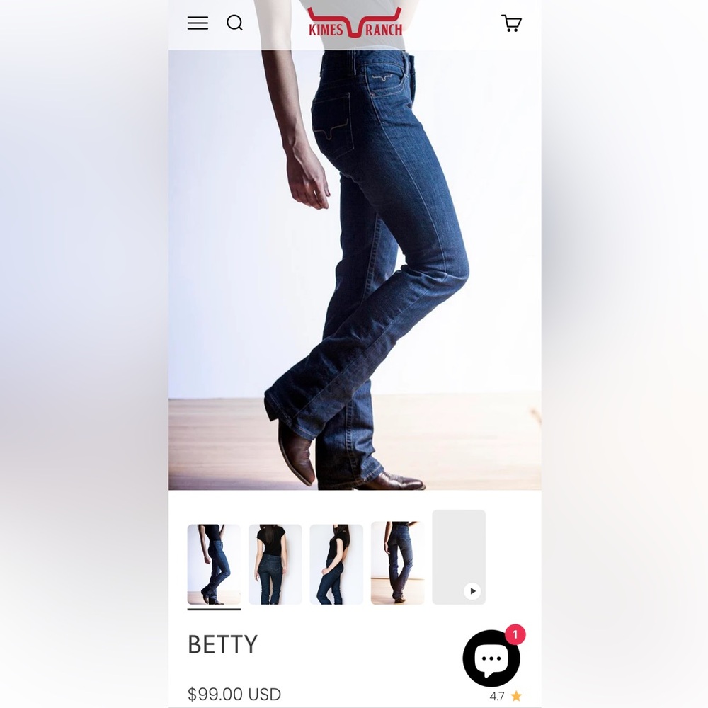 NWT Kimes Ranch Betty Jeans 16/32